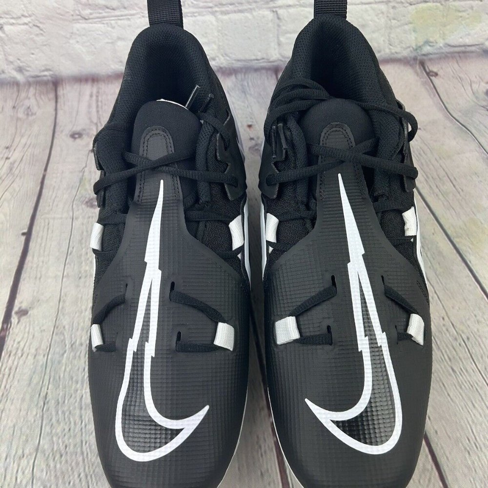 Nike Alpha Menace Pro 3 Mid Football Cleats Men's Black Size - Picture 6 of 7